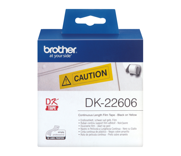 Brother Taśma ciągła papierowa żółta 62mm (DK22606) - 393719 - zdjęcie 2